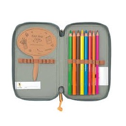 ESTUCHE ESCOLAR TRIPLE UNIQUE