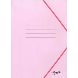 CARPETA FOLIO SOLAPA ROSA PASTEL