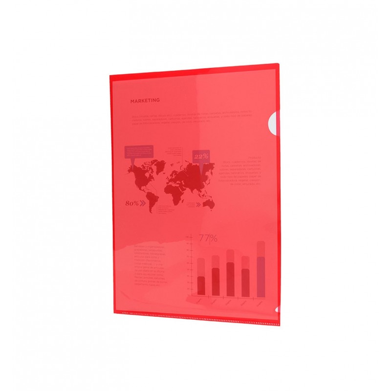 DOSIER UÑERO N-PAPER ROJO