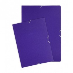 CARPETA CARTON AZUL CUARTO SOLAPA