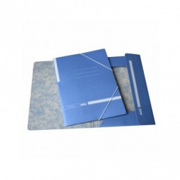 CARPETA CARTON AZUL F SOLAPA