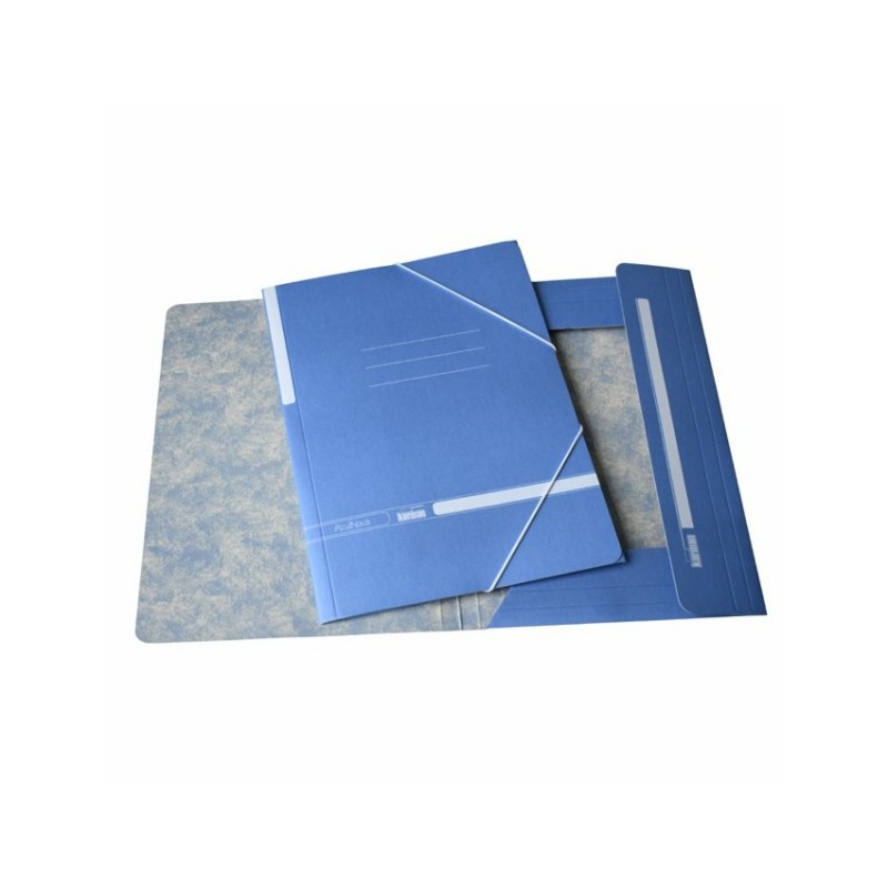 CARPETA CARTON AZUL F SOLAPA