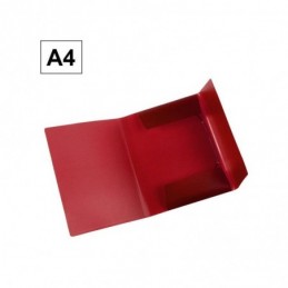 CARPETA PP PLUS A4 GS TRASLUCIDA ROJO