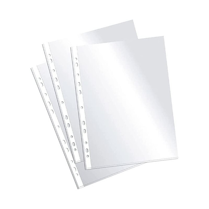 FUNDA TRANSP. FOLIO PP 60M BOLSA 10uds