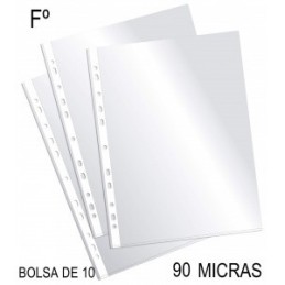 FUNDA TRANSP. FOLIO PP 90M B10 CRISTAL
