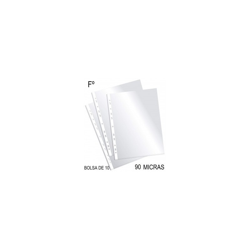 FUNDA TRANSP. FOLIO PP 90M B10 CRISTAL
