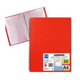CARPETA FUNDA A4 ESP. MK ROJA 30 FUNDAS 90 MICRAS