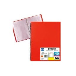 CARPETA FUNDA A4 ESP. MK ROJO 40 FUNDAS 90 MICRAS