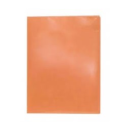 CARPETA FUNDA A4 40 TRANSPARENTE NARANJA