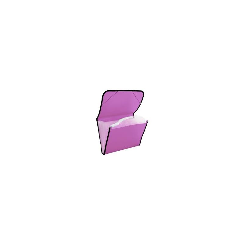 CARPETA CLASIFI. PP A4 12N FUCSIA