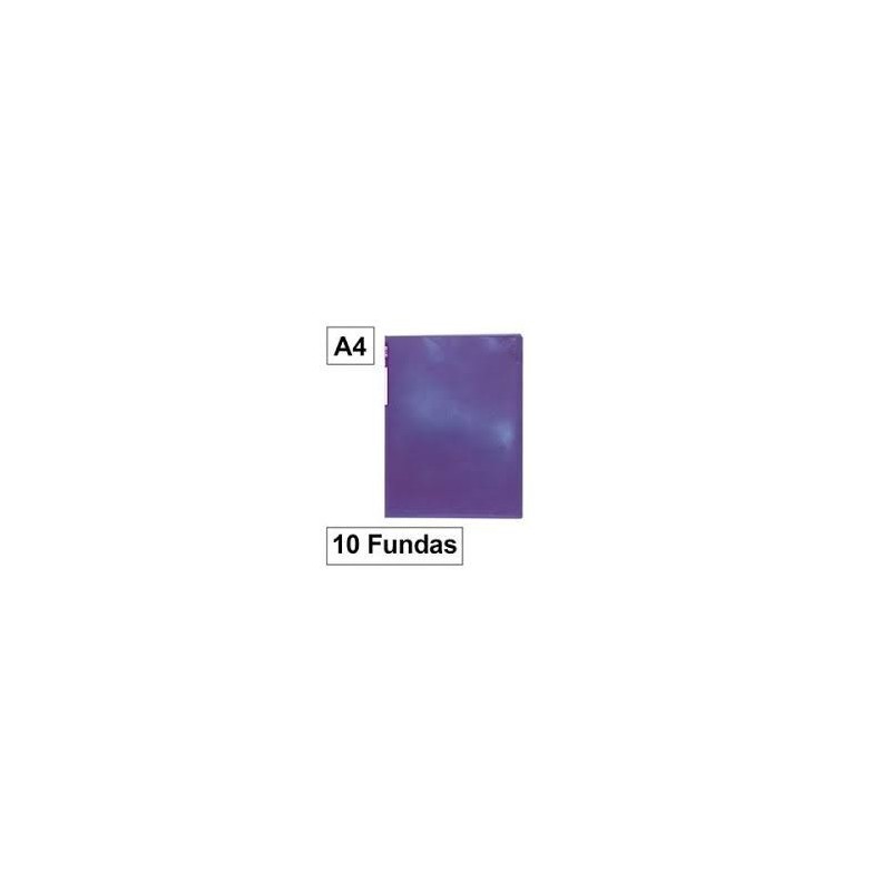 CARPETA FUNDA A4 10 TRANS. VIOLETA PLUS OFFICE