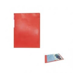 CARPETA FUNDA A4 20 TRANS ROJA PLUS OFFICE