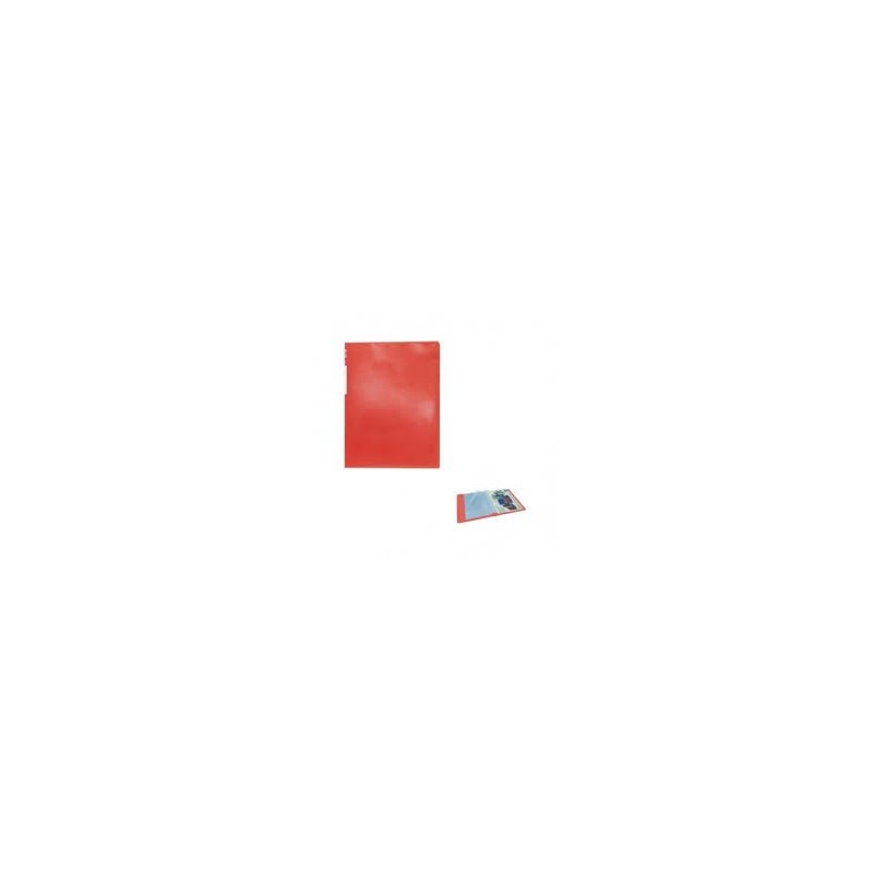 CARPETA FUNDA A4 20 TRANS ROJA PLUS OFFICE
