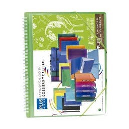 CARPETA FUNDAS PLUS ESP. 50F GOMA VERDE