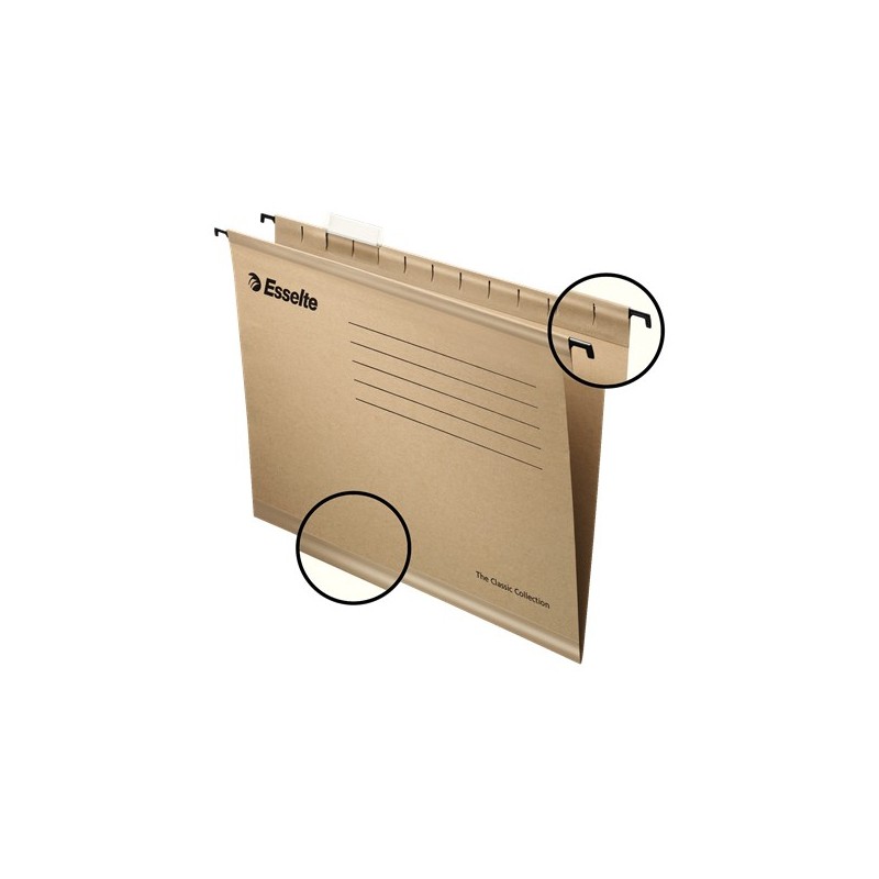 CARPETA COLGANTE ESSELTE FOLIO KRAFT