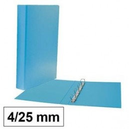 CARPETA CARTON PLUS FOLIO 4A/25 AZUL CLARO