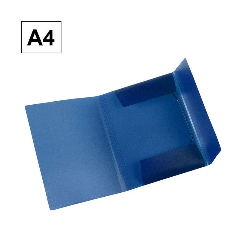 CARPETA PP PLUS A4 GS TRASLUCIDA AZUL