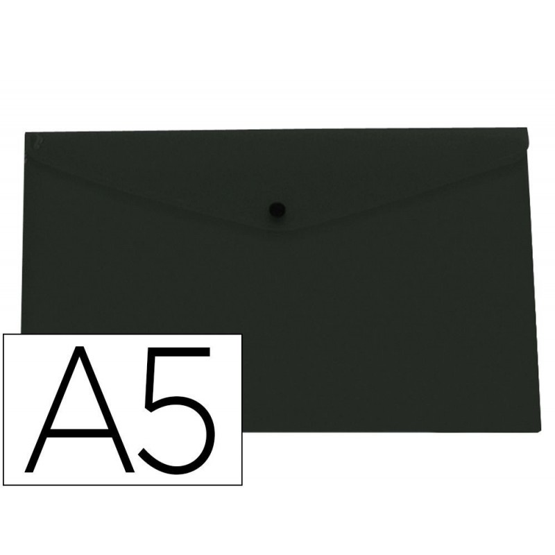 SOBRE POLIPRO A-5 BROCHE NEGRO