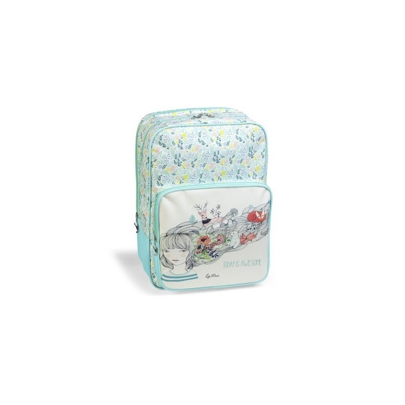 MOCHILA ESCOLAR FLAMENCO Y LADY DESIDIA