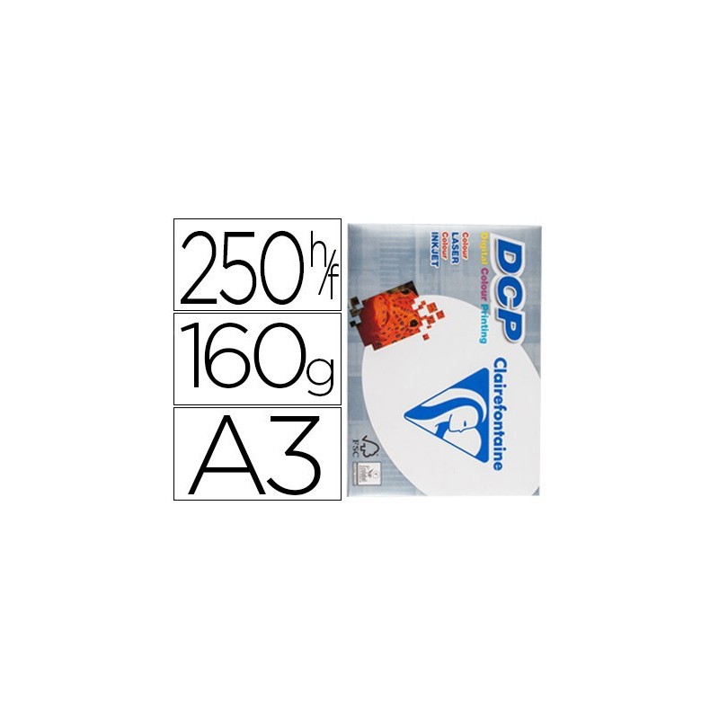 PAPEL DIN A3 160GR 250H CLAIREFONTAINE