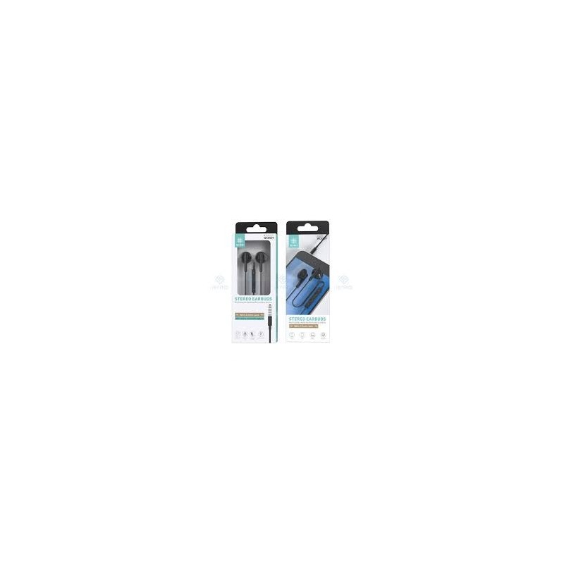 IKREA WC8509 AURICULARES CON MICROFONO 1.2M NEGRO
