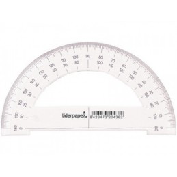 SEMICIRCULO LIDERPAPEL 14CM PLASTICO