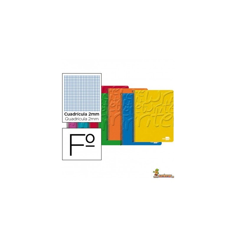 BLOC ESPIRAL LIDERPAPEL 80H 75G MILIMETRADO 2mm