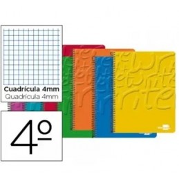 BLOC ESPIRAL CUARTO 4mm CON MARGEN 80H 60GR