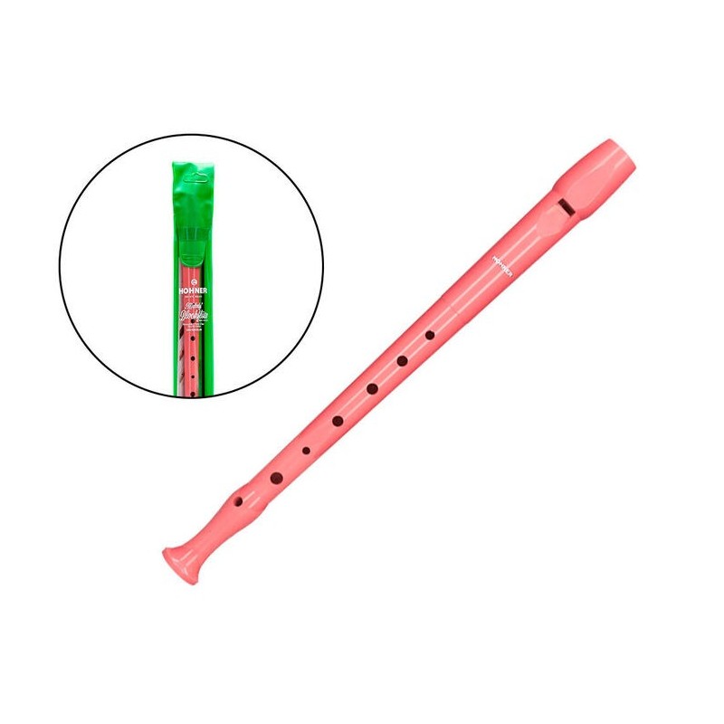 FLAUTA HOHNER PLASTICO COLOR CORAL