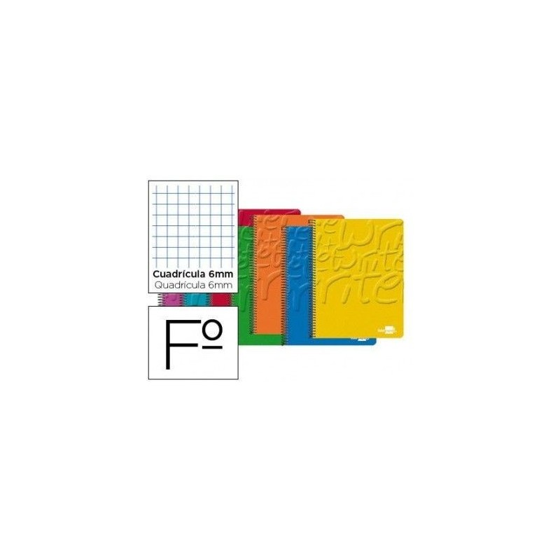 BLOC ESPIRAL LIDERPAPEL FOLIO 80H 60G 6MM CON MARG