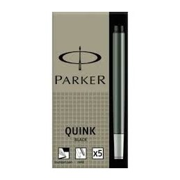CARTUCHO TINTA PARKER NEGRO B/5