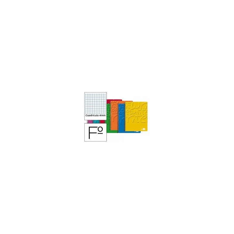 BLOC ESPIRAL LIDERPAPEL FOLIO 80H 60G 4MM CON MARG
