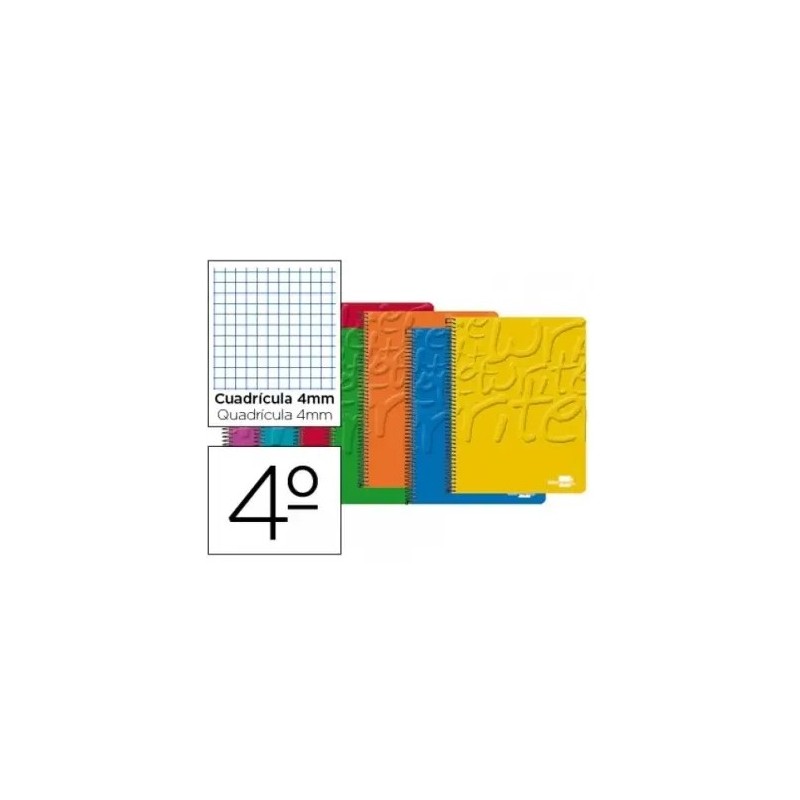 BLOC ESPIRAL CUARTO 4mm CON MARGEN 80H 60GR
