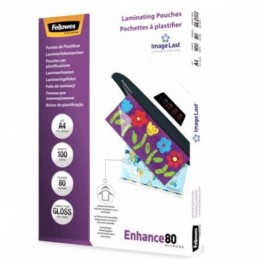 FUNDA PLASTIFICAR FELLOWES BRILLO 216x303 A4 80 M