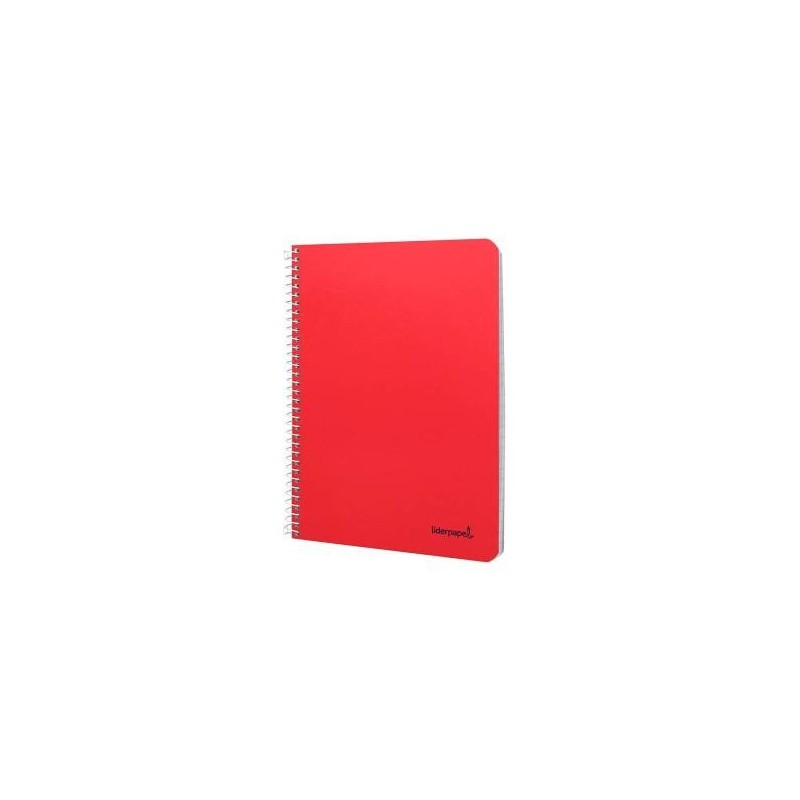 CUADERNO ESPIRAL CUARTO LIDERPAPEL 80H 60GR LISO