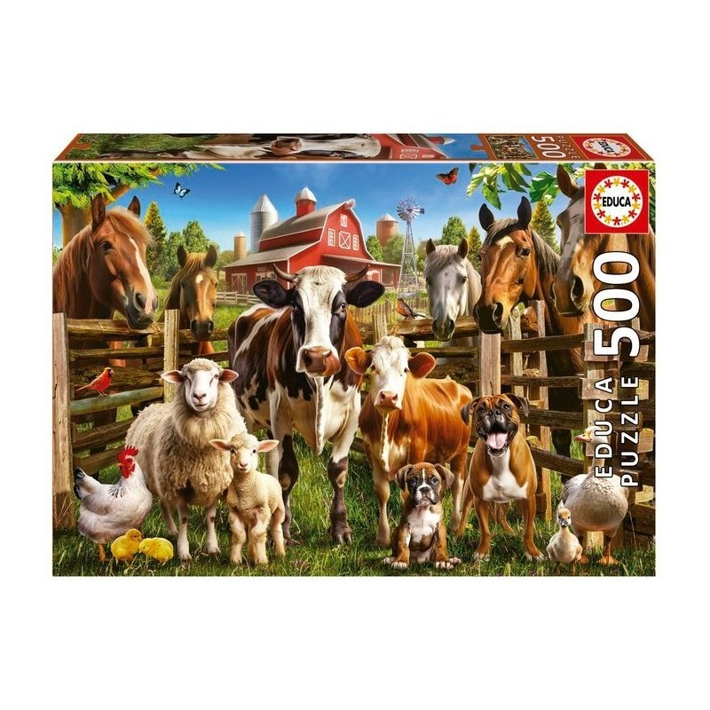 LOS TRAVIESOS DE LA GRANJA PUZZLE 500 PIEZAS