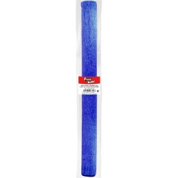 PAPEL CRESPON AZUL METALIZADO 0.50x2.5M (CREPE)