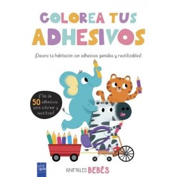 COLOREA TUS ADHESIVOS ANIMALES BEBES