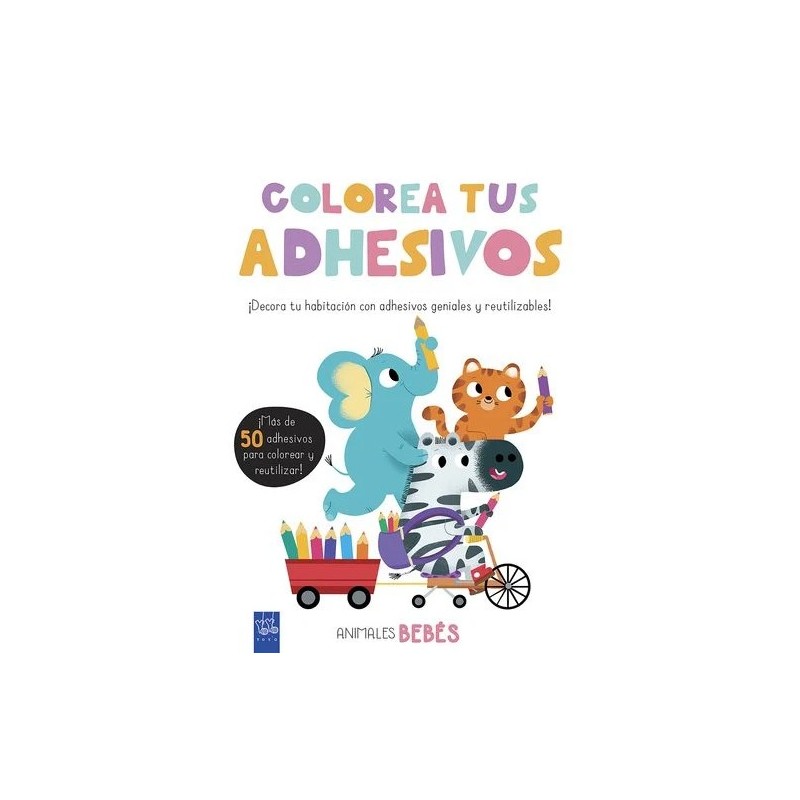 COLOREA TUS ADHESIVOS ANIMALES BEBES