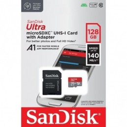 MICRO SDHC SANDISK ULTRA 128GB CL10 140MBS