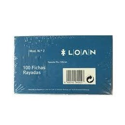 FICHAS RAYADAS 75x125 E/100uds