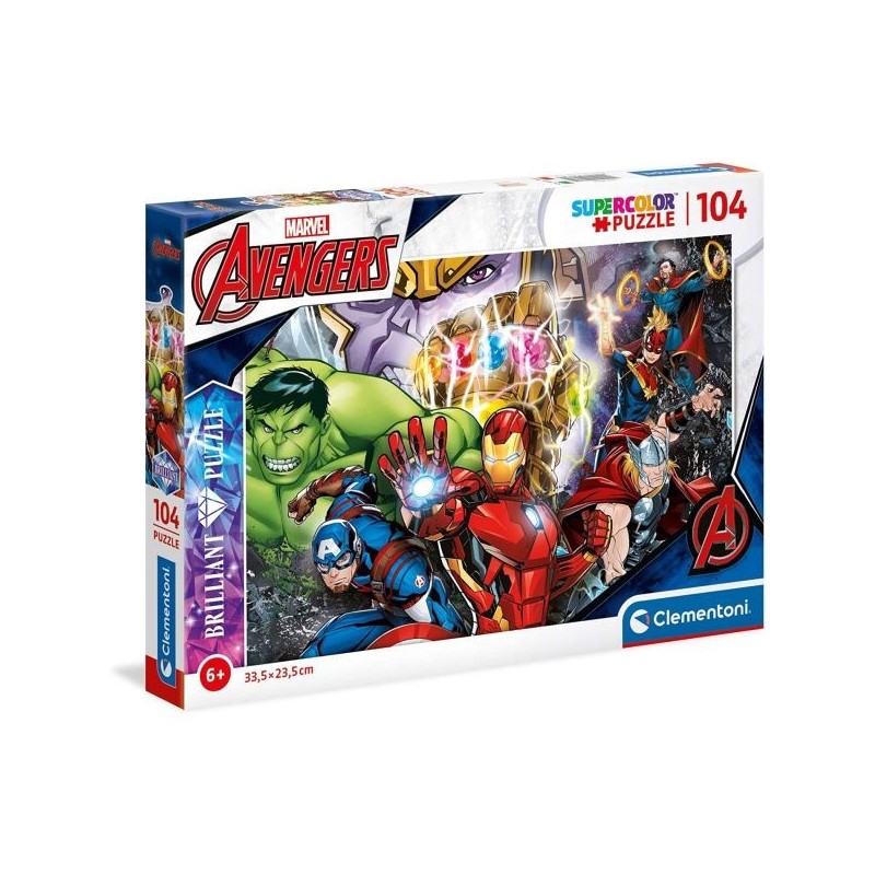 PUZZLE 104 PIEZAS VENGADORES BRILLANTE