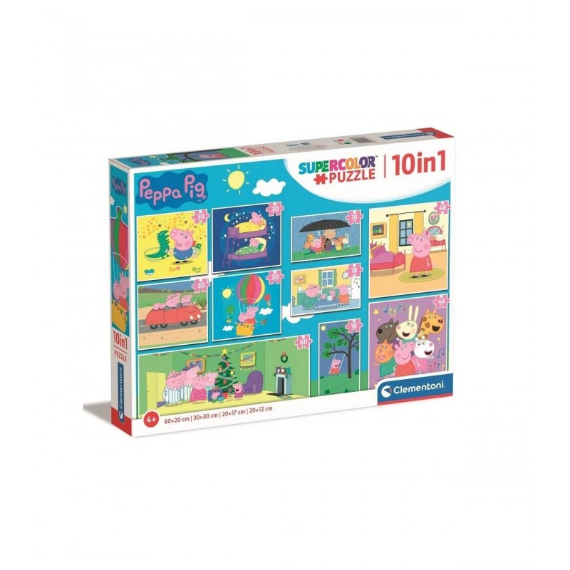 PUZZLE 10 EN 1 PEPPA PIG