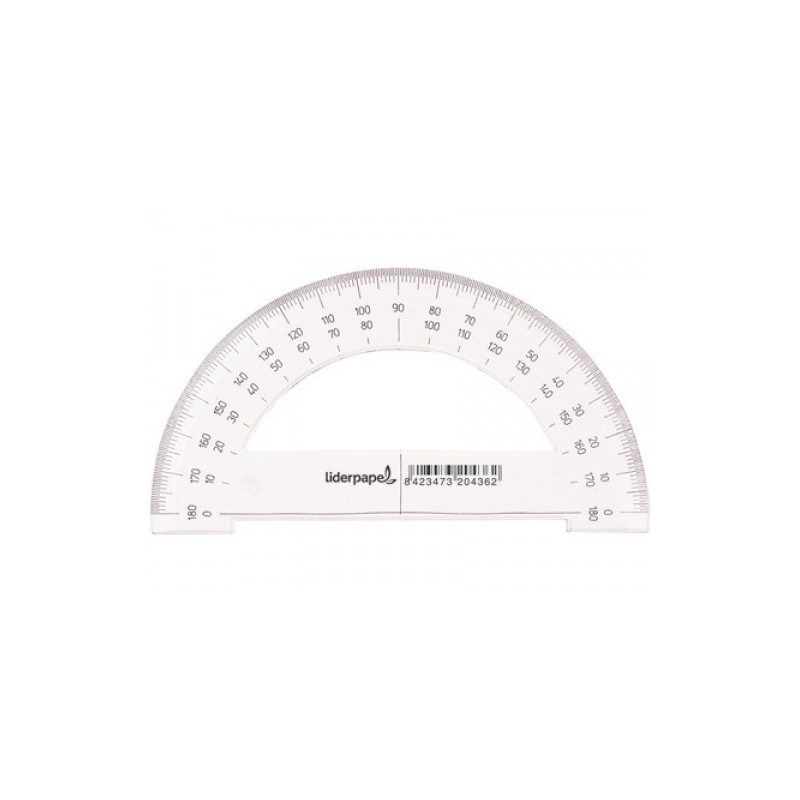 SEMICIRCULO LIDERPAPEL 14CM PLASTICO