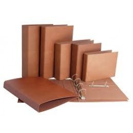 CARPETA CUERO FORRADA MK CUARTO APAISADO 2A/40