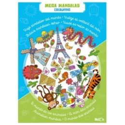MEGA MANDALAS ANIMALES Y MUNDO