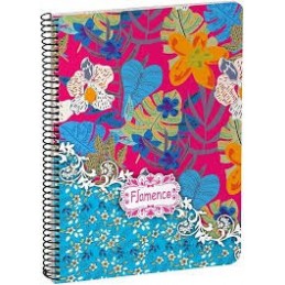 LIBRETA A5 80H CUADRICULA FLAMENCO