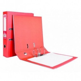 ARCHIVADOR PALANCA LIDERPAPEL FOLIO LOMO 75MM ROJO