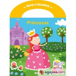 PEGO Y COLOREO - PRINCESAS