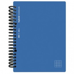 CUADERNO HYBRID A4 80H T POLIP CUADRO AZUL
